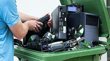 sorteren en recycleren oude apparatuur